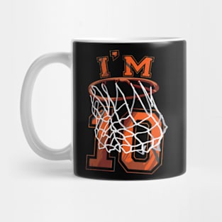 10th Birthday Basketball 10 Years Old Mug